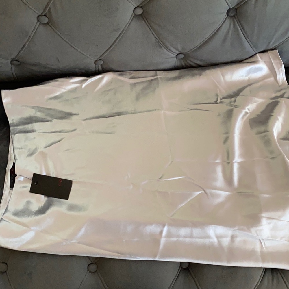 This is a silk knee length skirt